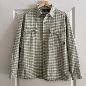 90s Patagonia heavy cotton checkered shirt